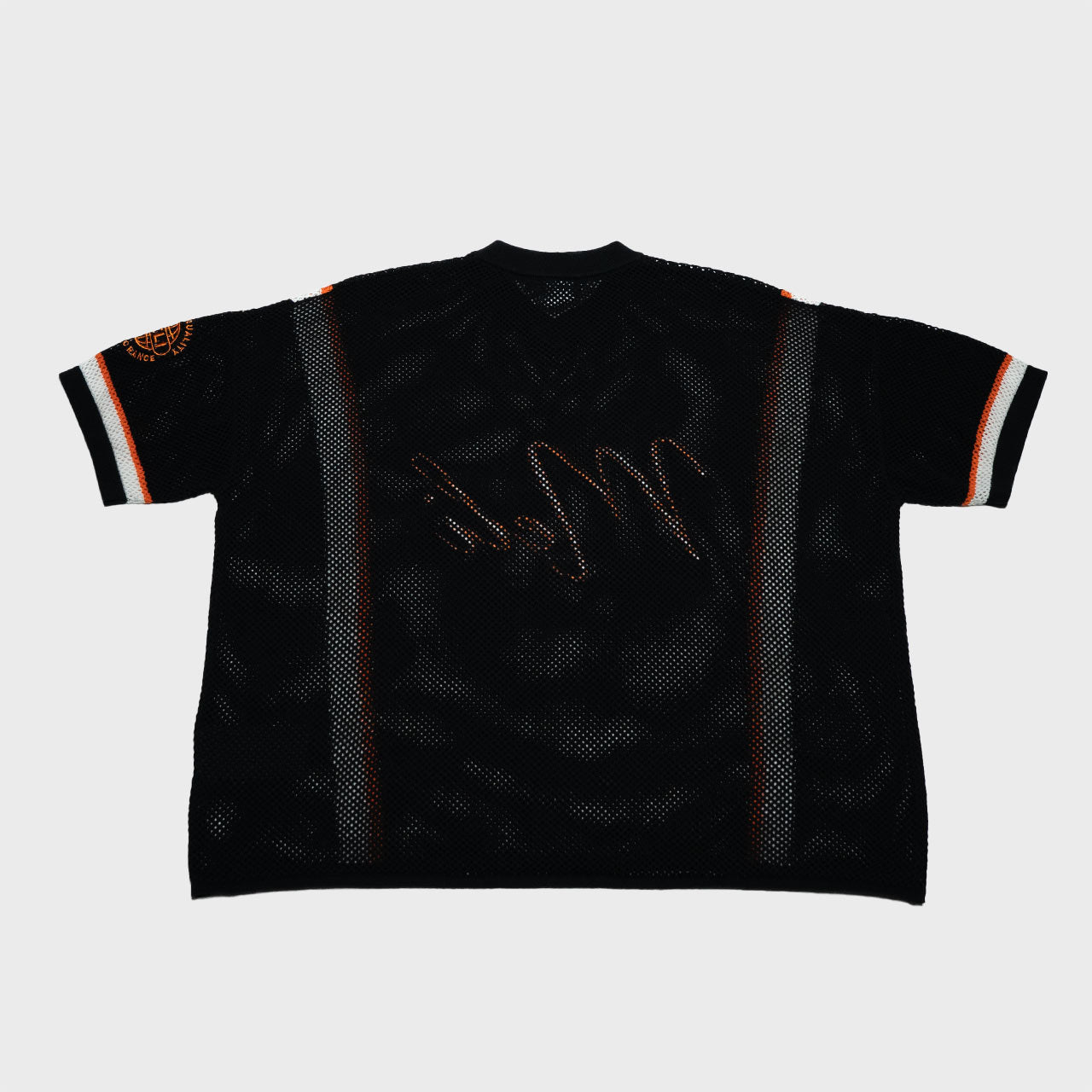 MELI MESH JERSEY — BLACK