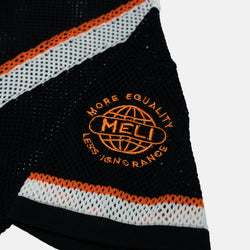 MELI MESH JERSEY — BLACK