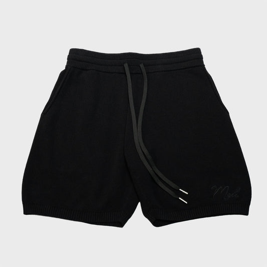MELI KNIT SHORT — BLACK