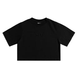 MELI WOMEN'S CROPPED STATEMENT TEE