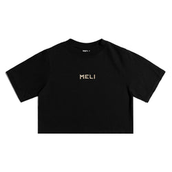 MELI WOMEN'S CROPPED STATEMENT TEE