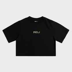 MELI WOMEN'S CROPPED STATEMENT TEE