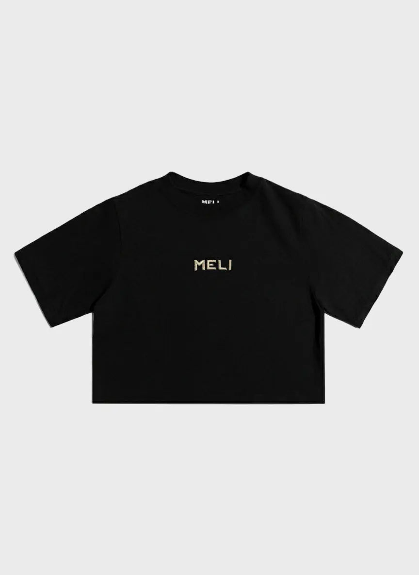 MELI WOMEN'S CROPPED STATEMENT TEE