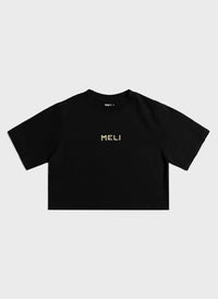 MELI WOMEN'S CROPPED STATEMENT TEE