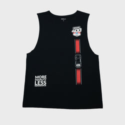 MELI x Brickyard Tank Top in navy blue, front