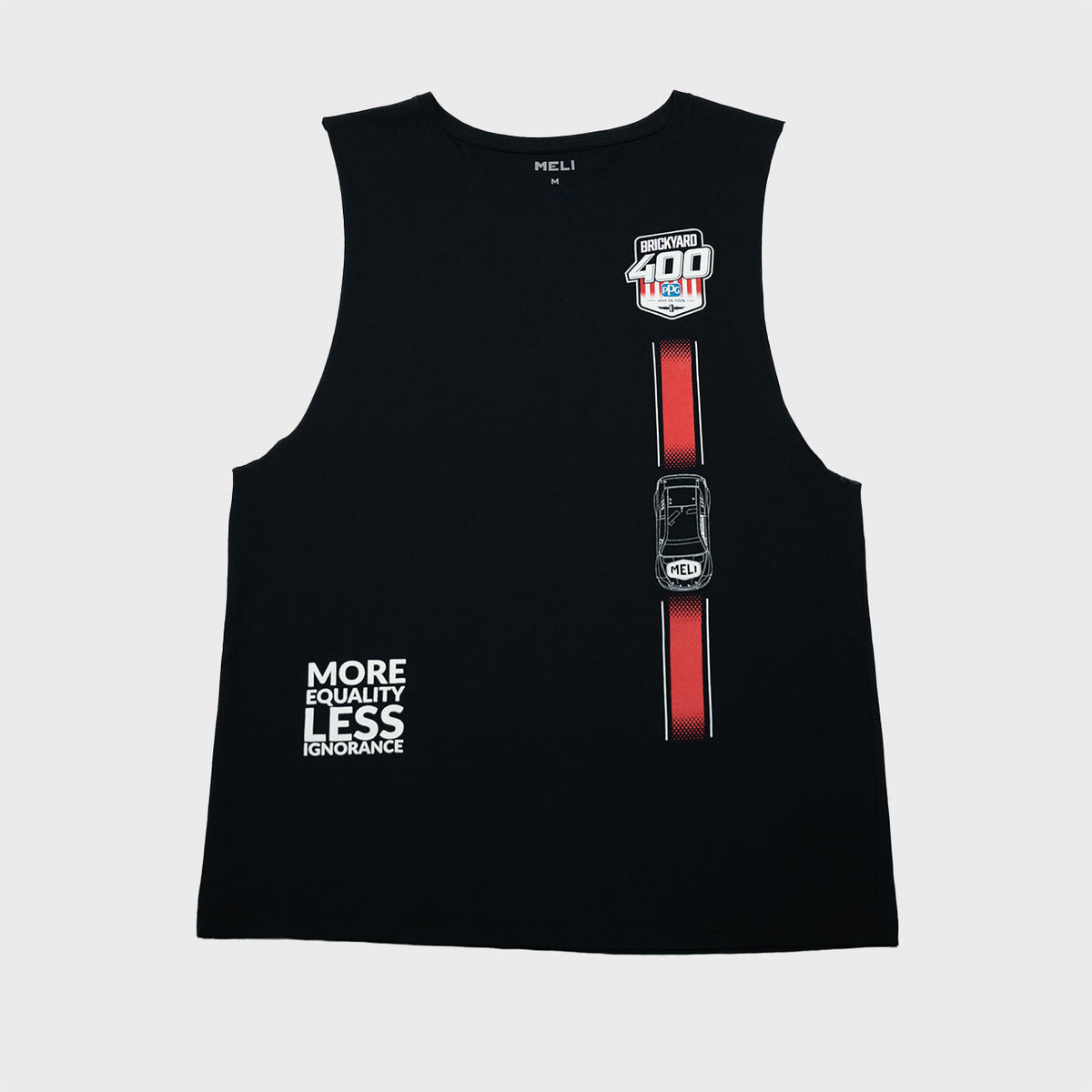 MELI x Brickyard Tank Top in navy blue, front