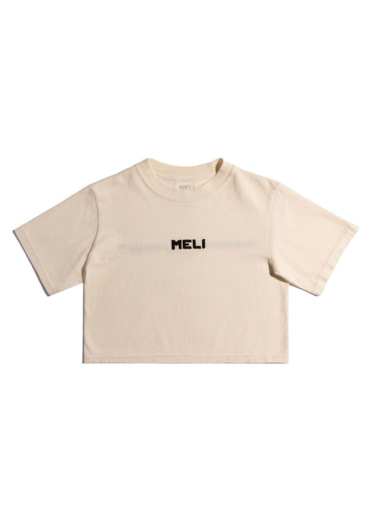 MELI WOMEN'S CROPPED STATEMENT TEE