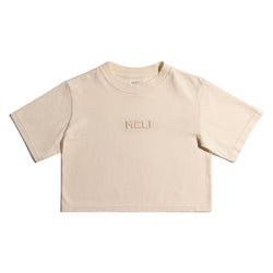 MELI WOMEN'S CROPPED STATEMENT TEE