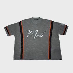 MELI MESH JERSEY — GRAY