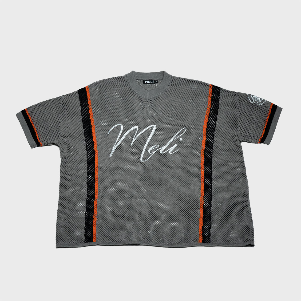 MELI MESH JERSEY — GRAY