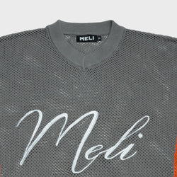 MELI MESH JERSEY — GRAY