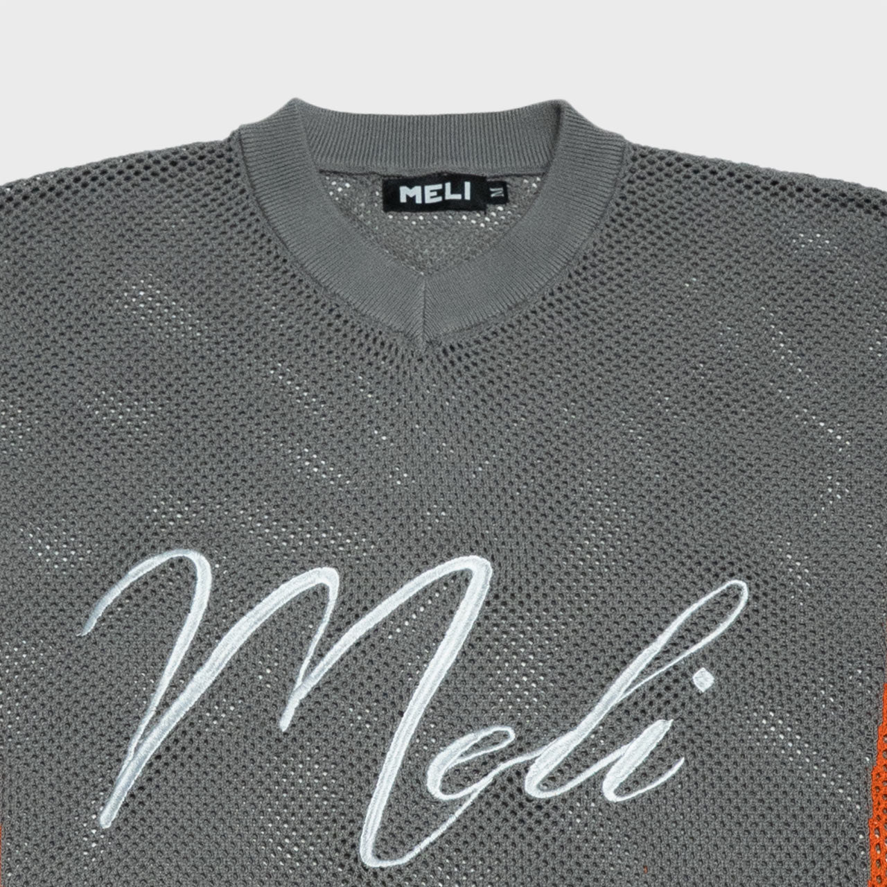 MELI MESH JERSEY — GRAY