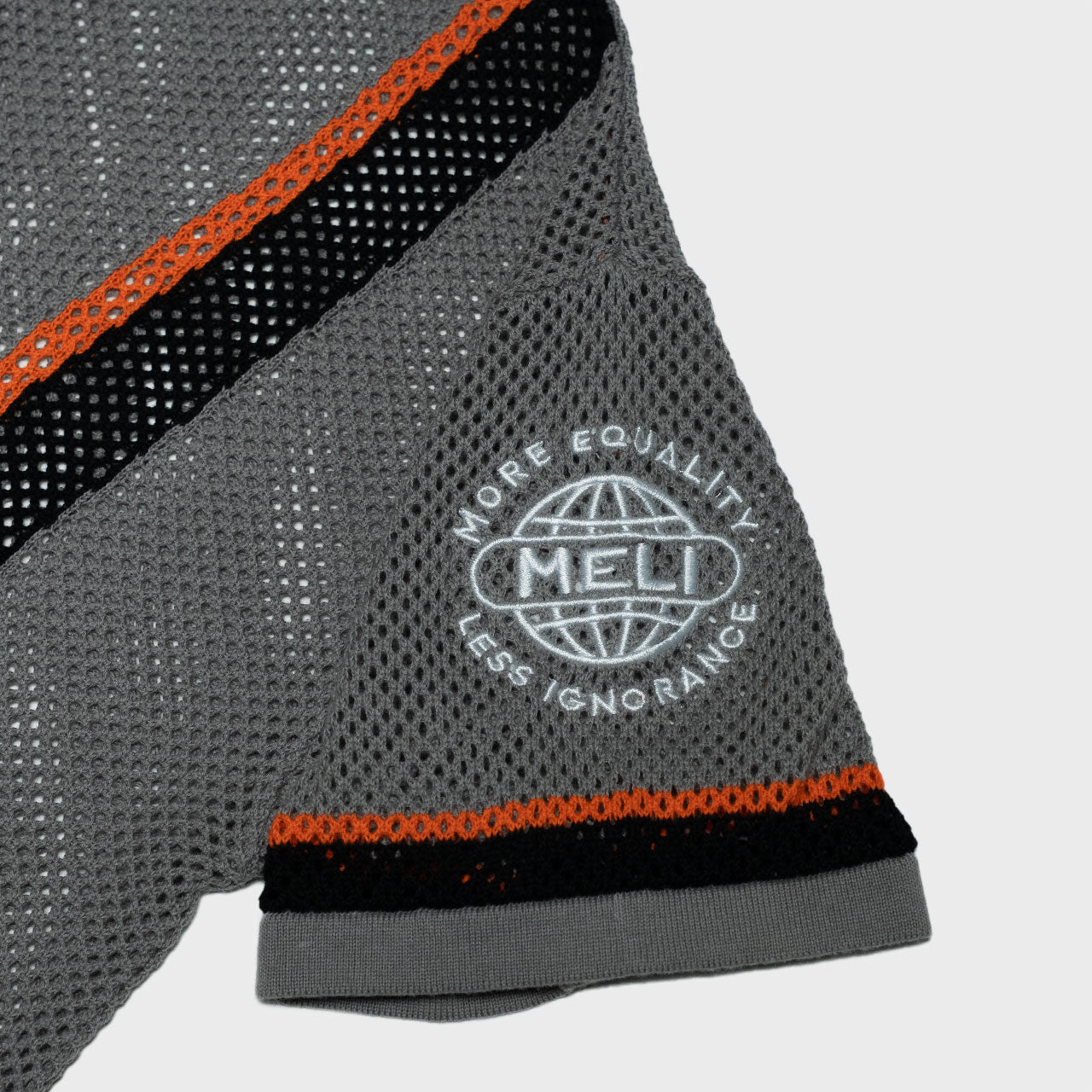 MELI MESH JERSEY — GRAY