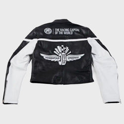 MELI CROPPED MOTO LEATHER JACKET