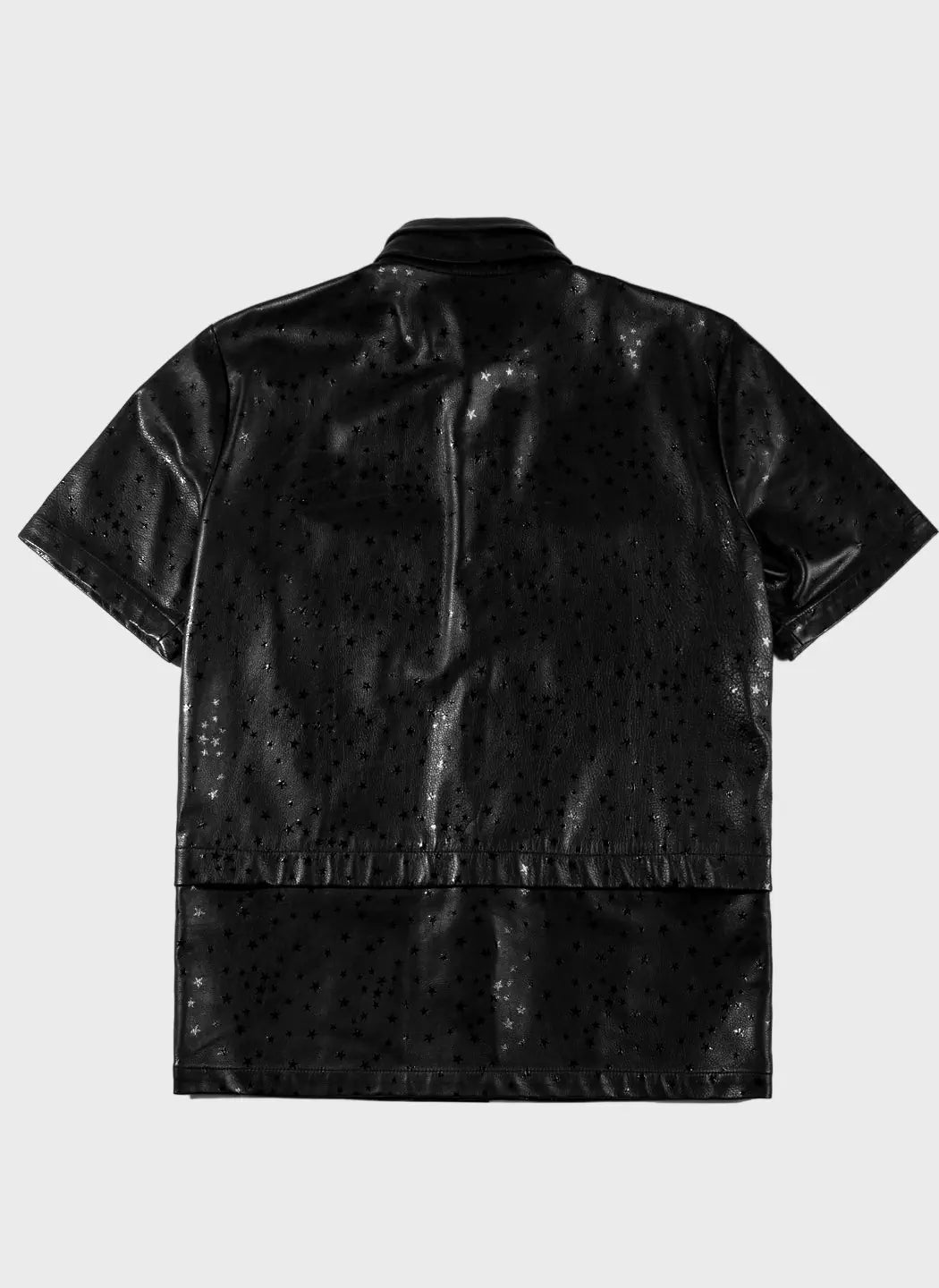 MELI STARGAZE LEATHER BUTTON-UP