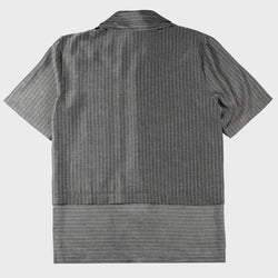 PINSTRIPE BUTTON-UP