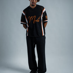 MELI MESH JERSEY — BLACK — Male model