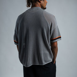 MELI MESH JERSEY — GRAY — Male model