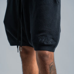 MELI KNIT SHORT — BLACK — Male model