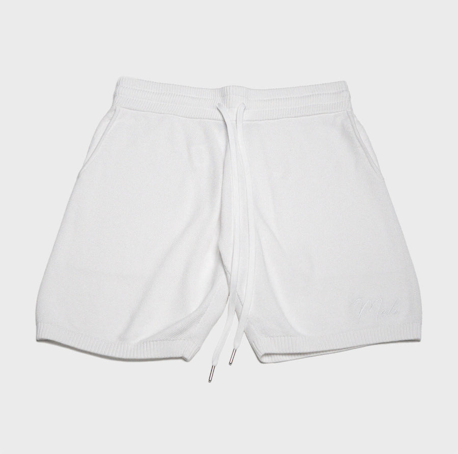 MELI KNIT SHORT — WHITE