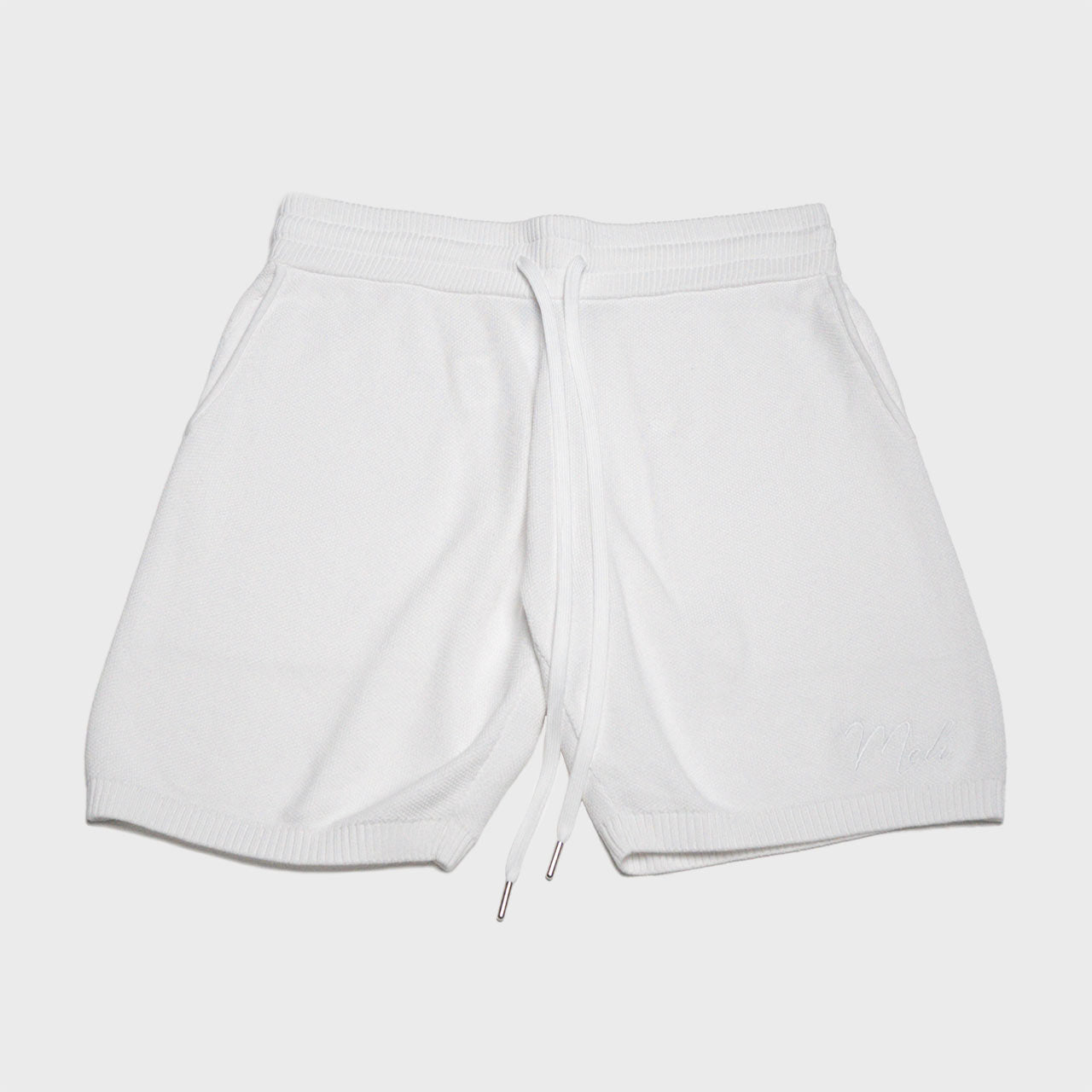 MELI KNIT SHORT — WHITE