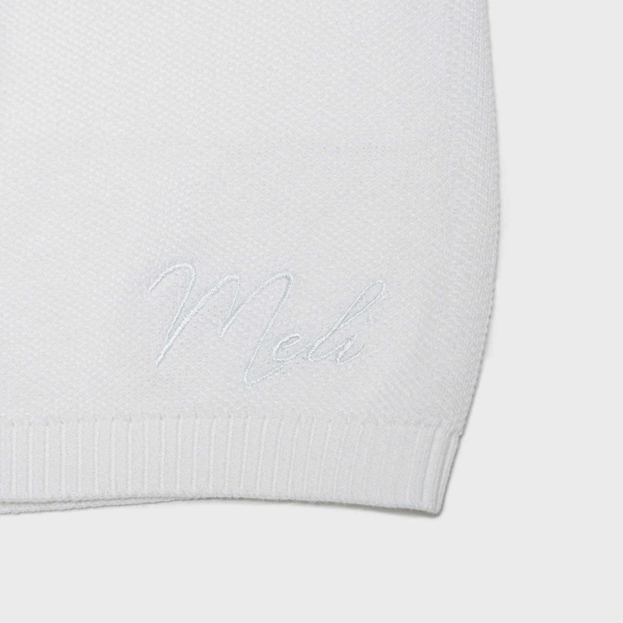 MELI KNIT SHORT — WHITE