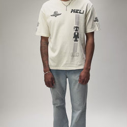 The MELI Circuit tee, worn and moving