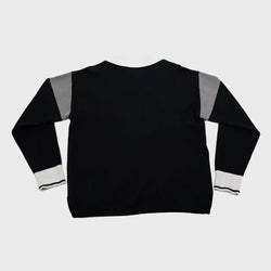 MELI Long Sleeve Rugby Polo in black, back
