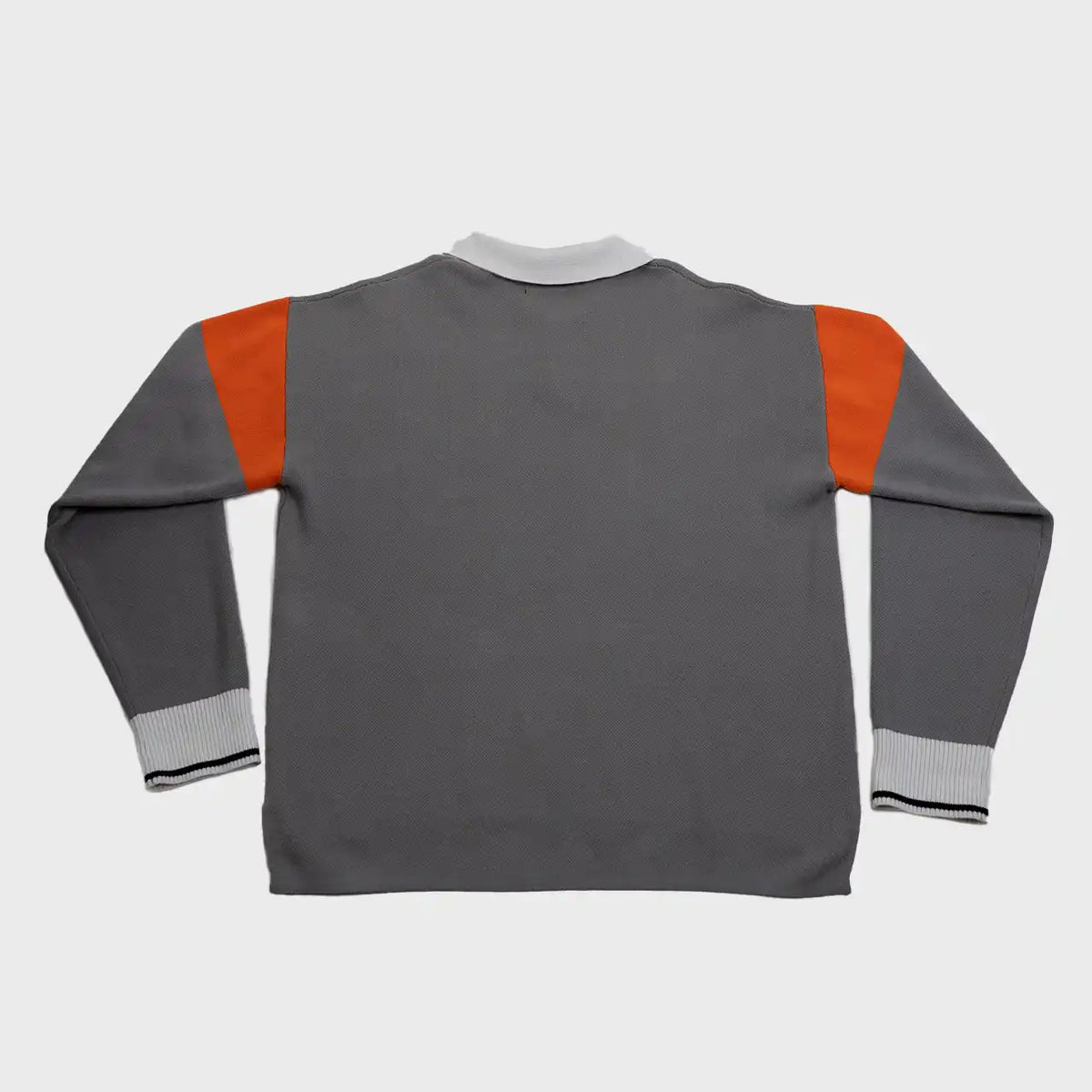 MELI Long Sleeve Rugby Polo in gray, back