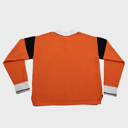 MELI Long Sleeve Rugby Polo in orange, back