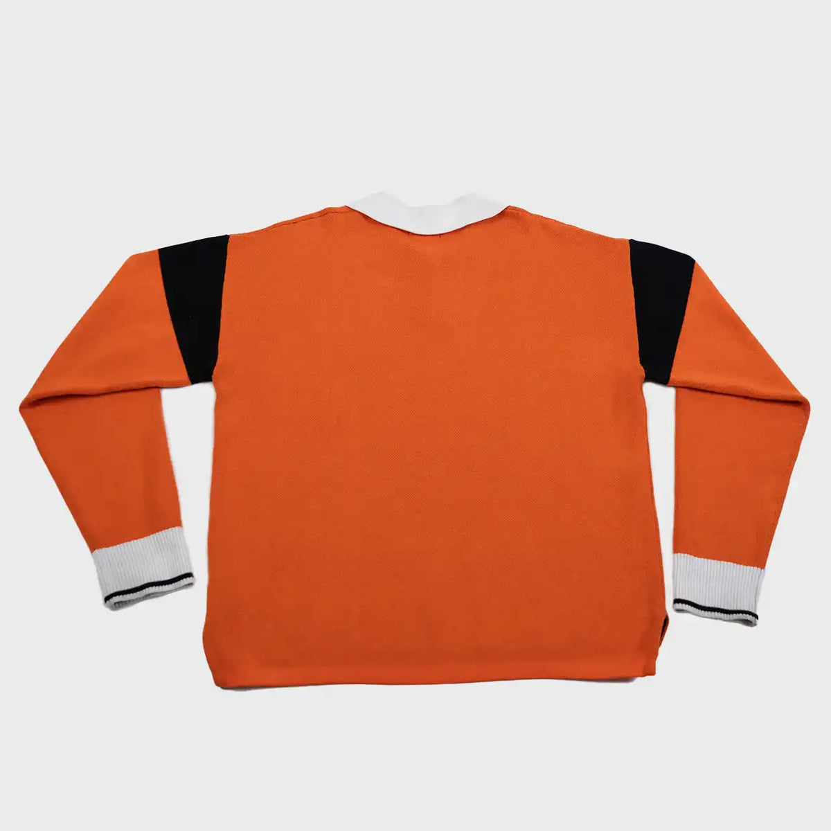 MELI Long Sleeve Rugby Polo in orange, back