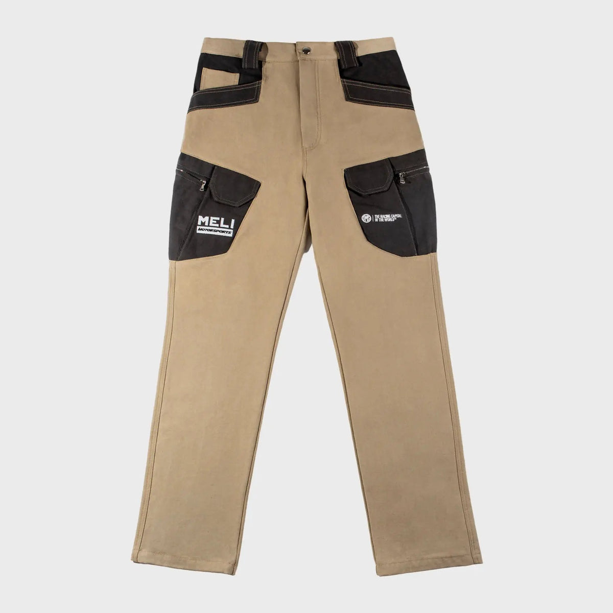 MELI Canvas Cargo Pants - Khaki, front