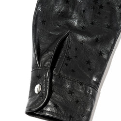MELI STARGAZE LEATHER LONG SLEEVE BUTTON-UP